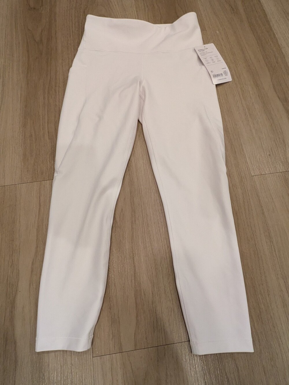 Athleta White Interval Stash 7/8 Cropped Leggings Size S NWT - Picture 1 of 8